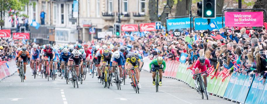The final sprint in the 2017 Tour de Yorkshire